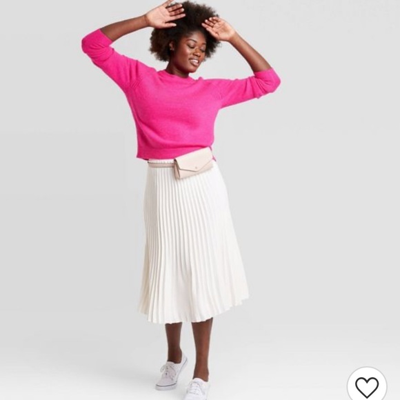 A New Day Pink Crewneck Pullover Sweater - Picture 2 of 11